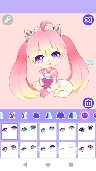 Cute Girl Avatar Maker - скриншот 2