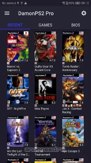 DamonPS2 - эмулятор PS2 - эмулятор PSP PS2 PPSSPP - скриншот 1