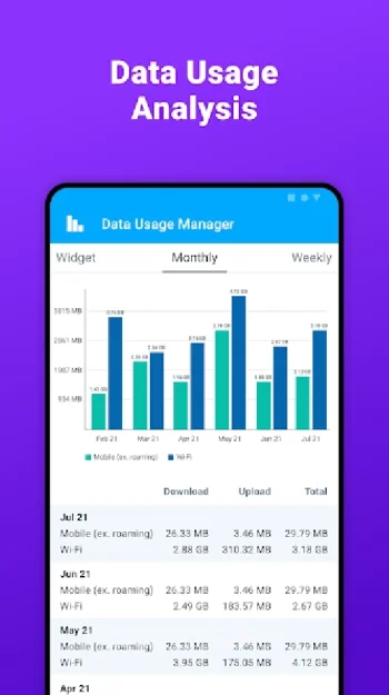 Data Usage Manager & Monitor - скриншот 3