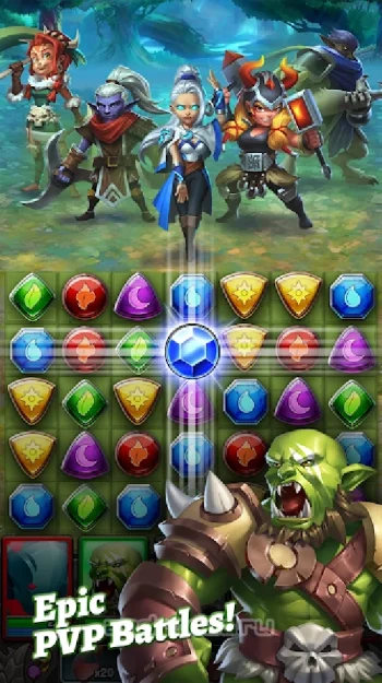 Dragon Strike: Puzzle RPG - скриншот 3