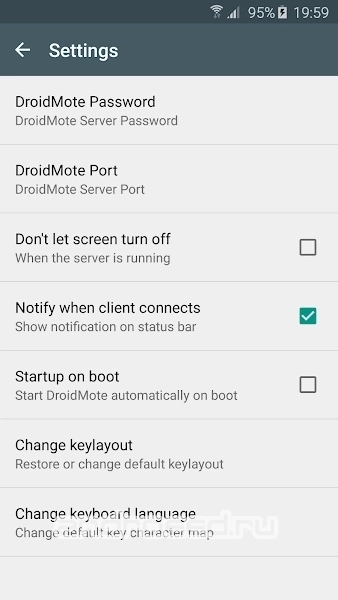 DroidMote Server - скриншот 3