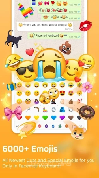 Эмодзи Клавиатура Facemoji: Emoji, смайлики, GIFs - скриншот 2