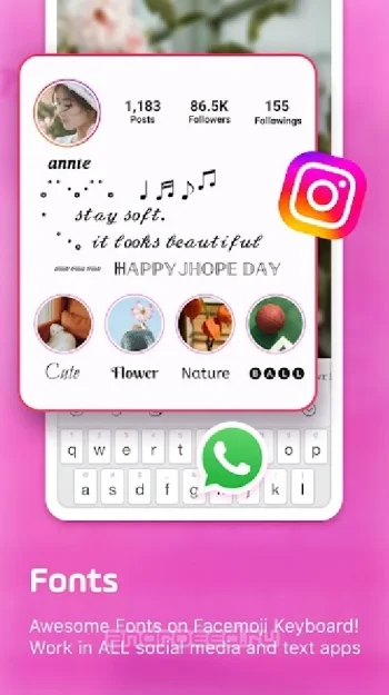 Эмодзи Клавиатура Facemoji: Emoji, смайлики, GIFs - скриншот 4