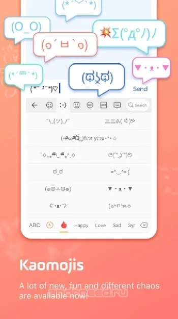 Эмодзи Клавиатура Facemoji: Emoji, смайлики, GIFs - скриншот 5