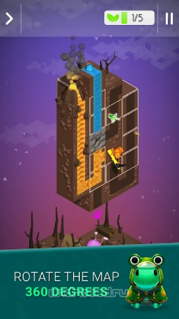 Falls - 3D Slide Puzzle - скриншот 3