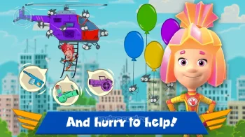 Фиксики: Мастера На Вертолётах! Игры для детей! - скриншот 4