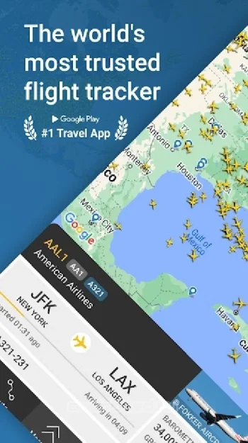 Flightradar24 трекер полетов - скриншот 1
