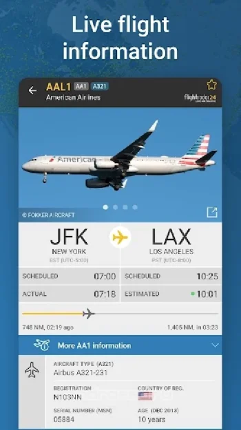 Flightradar24 трекер полетов - скриншот 3