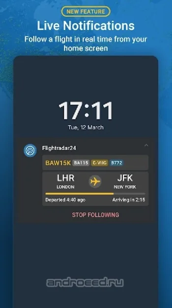 Flightradar24 трекер полетов - скриншот 5