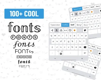Fonts - Шрифты для Клавиатуры - скриншот 1