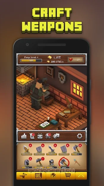ForgeCraft - Idle Tycoon - скриншот 1