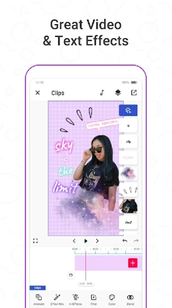 Funimate: Video Editor & Music Clip Star Effects - скриншот 4