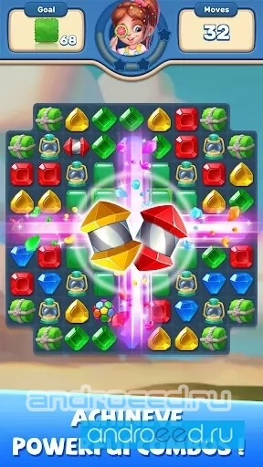 Gems Matcher - Match 3 Game - скриншот 2