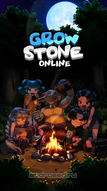 Grow Stone Online : 2d pixel RPG, MMORPG game - скриншот 1