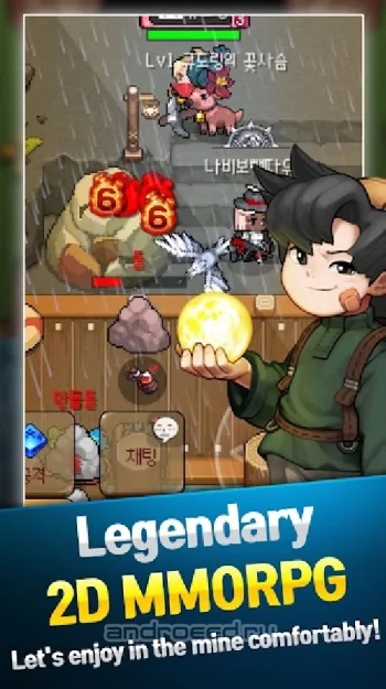 Grow Stone Online : 2d pixel RPG, MMORPG game - скриншот 3