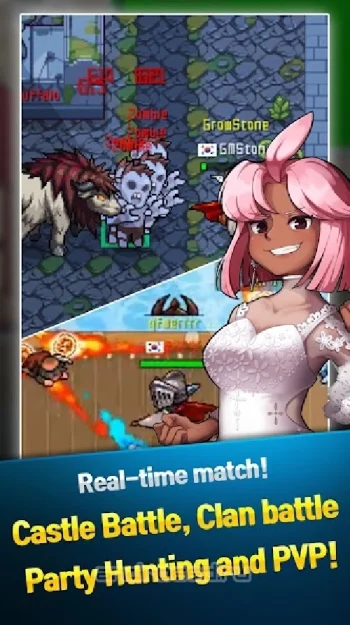 Grow Stone Online : 2d pixel RPG, MMORPG game - скриншот 5