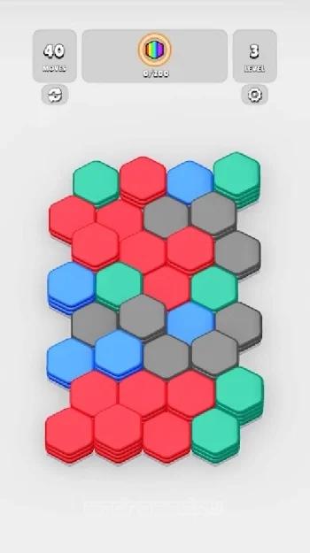 HexaBlast Puzzle - Sort Colors - скриншот 1