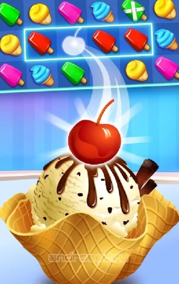 Ice Cream Paradise - Match 3 - скриншот 1