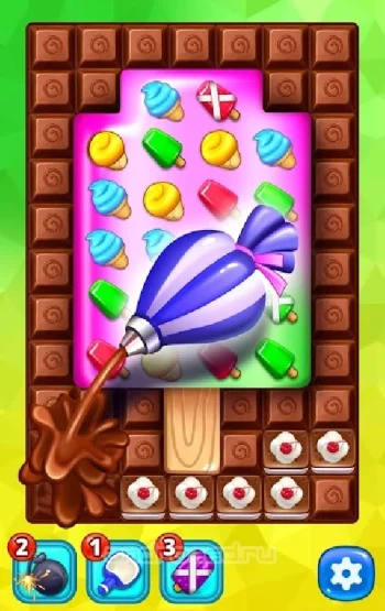 Ice Cream Paradise - Match 3 - скриншот 2