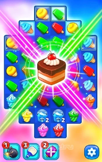Ice Cream Paradise - Match 3 - скриншот 4