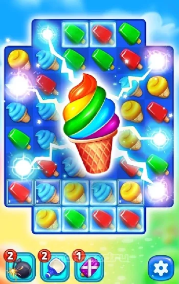 Ice Cream Paradise - Match 3 - скриншот 5