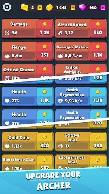 Idle Archer - Tower Defense - скриншот 2