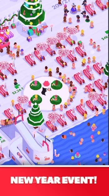 Idle Beach Tycoon : Cash Manager Simulator - скриншот 1