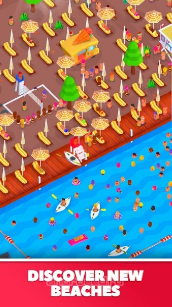 Idle Beach Tycoon : Cash Manager Simulator - скриншот 5