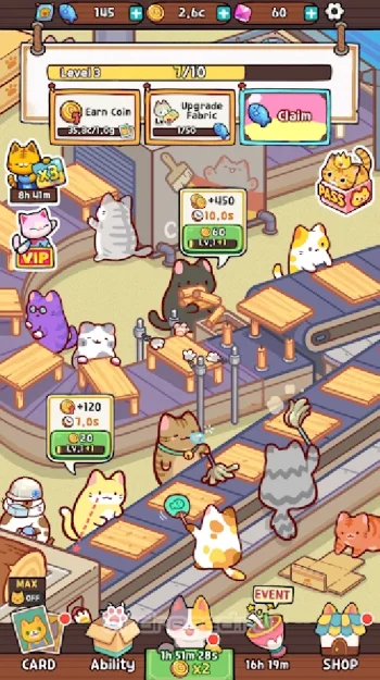 Idle Cat Tycoon : Furniture Craft Shop - скриншот 5