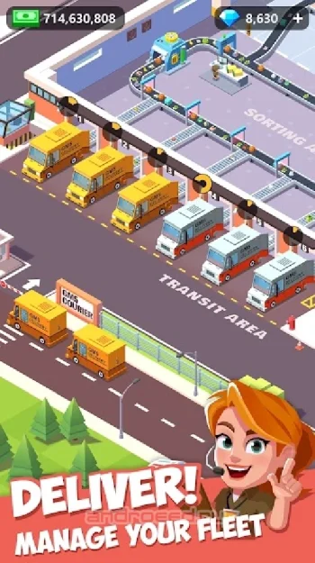 Idle Courier Tycoon - 3D Business Manager - скриншот 2
