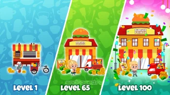Idle Delivery Tycoon - Merge Restaurant Simulator - скриншот 1