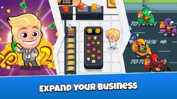 Idle Delivery Tycoon - Merge Restaurant Simulator - скриншот 2