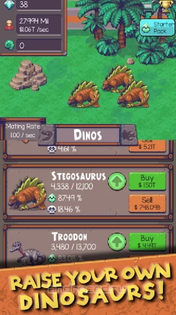 Idle Dino Zoo - скриншот 3