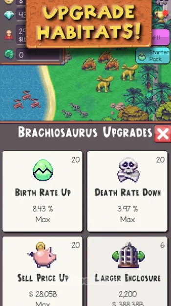 Idle Dino Zoo - скриншот 5
