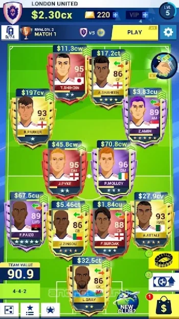 Idle Eleven: станьте футбольными миллионером - скриншот 1