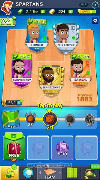 Idle Five Basketball tycoon - скриншот 3