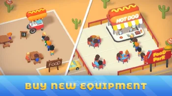 Idle Food Park Tycoon - скриншот 2