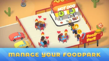Idle Food Park Tycoon - скриншот 5