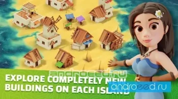 Idle Island Empire - Кликер для пострйки деревень - скриншот 1