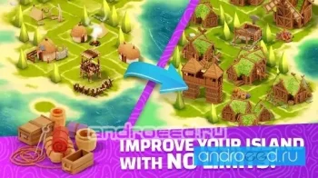 Idle Island Empire - Кликер для пострйки деревень - скриншот 2