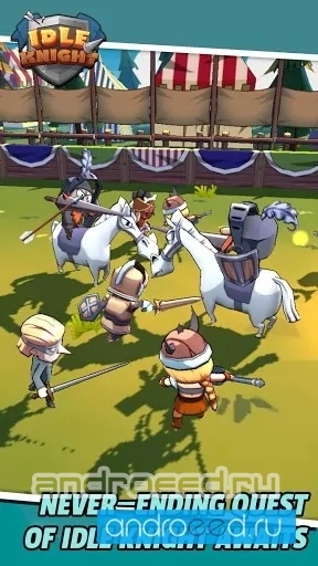 Idle Knight - Fearless Heroes - скриншот 1