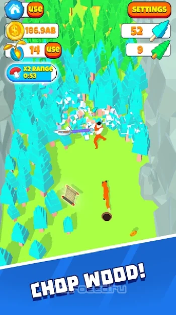 Idle Lumberjack 3D - скриншот 1