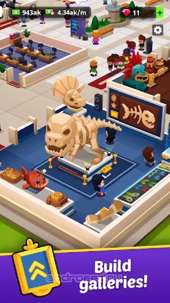 Idle Museum Tycoon: империя искусства и истории - скриншот 1