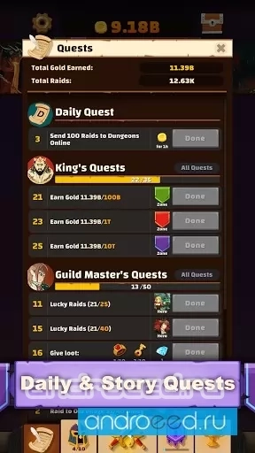 Idle Raids of the Dice Heroes - скриншот 3