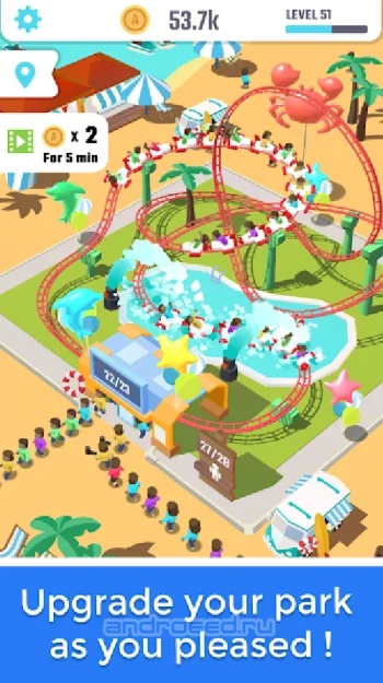 Idle Roller Coaster - скриншот 2