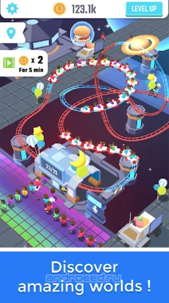 Idle Roller Coaster - скриншот 3