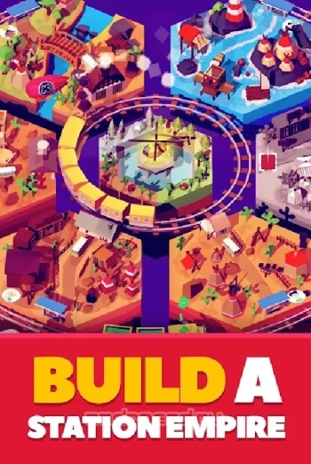 Idle Train Station Tycoon : Money Clicker Inc. - скриншот 1