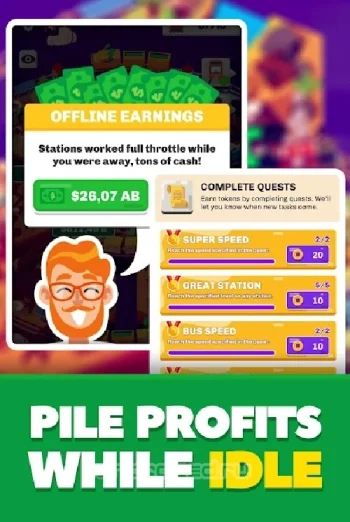 Idle Train Station Tycoon : Money Clicker Inc. - скриншот 5