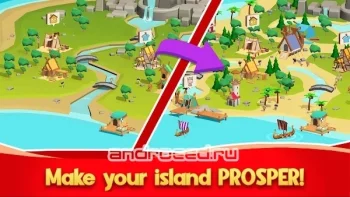 Idle Vikings Tycoon: Valhalla - скриншот 3