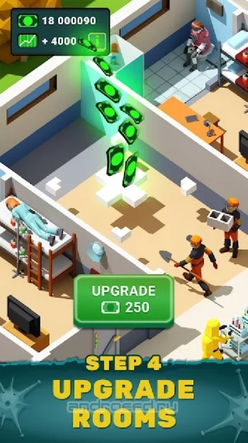 Idle Zombie Hospital Tycoon: Management Game - скриншот 4